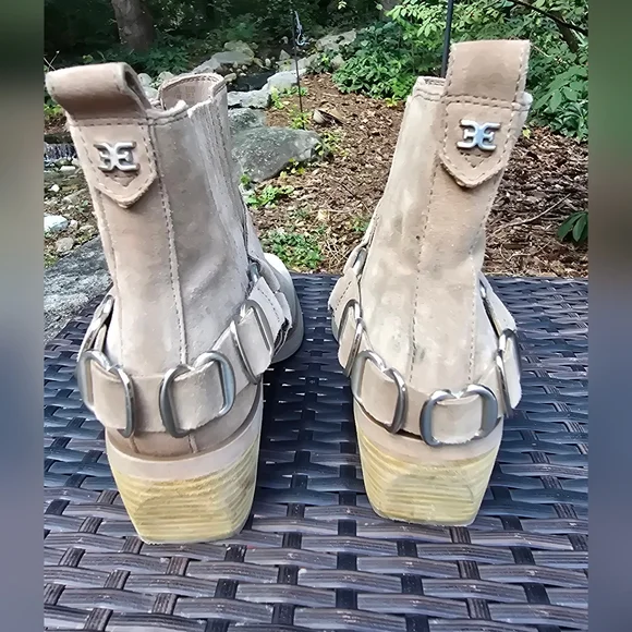 Sam Edelman Women's Bellamie Harness Bootie 7.5 Brown Suede - Picture 8 of 12